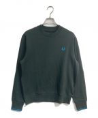 FRED PERRYフレッドペリー）の古着「Crew Neck Sweatshirt　M7535」｜オリーブ