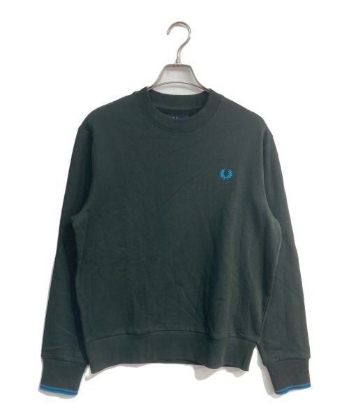 FRED PERRY（フレッドペリー）FRED PERRY (フレッドペリー) Crew Neck Sweatshirt　M7535 オリーブ サイズ:M 未使用品の古着・服飾アイテム