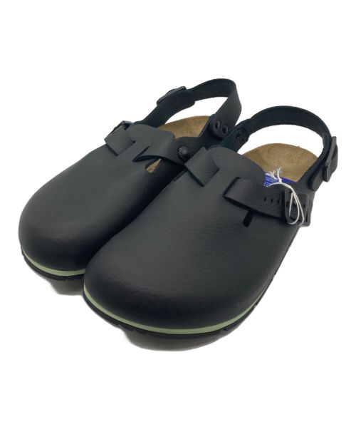 BIRKENSTOCK（ビルケンシュトック）BIRKENSTOCK (ビルケンシュトック) Tokio PRO レザーサンダル ブラック サイズ:24 未使用品の古着・服飾アイテム