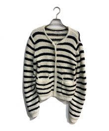 LIBJOIE（リブジョア）の古着「KNIT TWEED CARDIGAN　22365130」｜ホワイト×ブラック