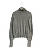 MAATEE&SONSマーティーアンドサンズ）の古着「WOOSTED TURTLE NECK SWEATER　MT3303-0101」｜グレー