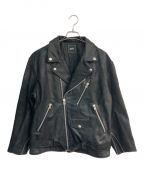 X-GIRLエックスガール）の古着「DOUBLE RIDERS JACKET　05193508」｜ブラック