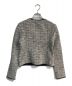 theory (セオリー) ノーカラーツイードジャケット　PACIFIC TWEED/SLIM JKT 　0104102 グレー×ブラック：9000円