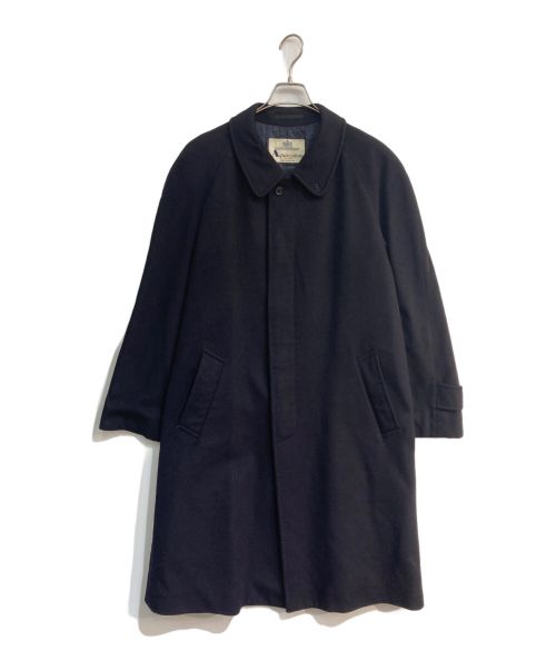 Aquascutum（アクアスキュータム）Aquascutum (アクアスキュータム) カシミヤステンカラーコート ネイビー サイズ:Mの古着・服飾アイテム