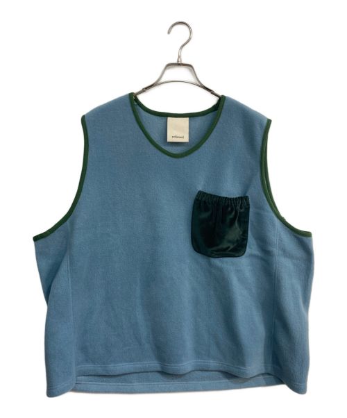 refomed（リフォメッド）refomed (リフォメッド) フリースベスト　FLEECE BIBS　RECU-007 ブルー サイズ:3の古着・服飾アイテム