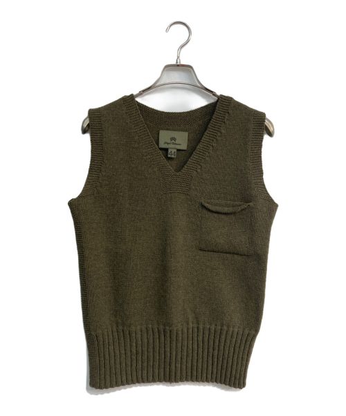 NIGEL CABOURN（ナイジェルケーボン）NIGEL CABOURN (ナイジェルケーボン) IBERICO WOOL VEST　8080040001 オリーブ サイズ:44の古着・服飾アイテム