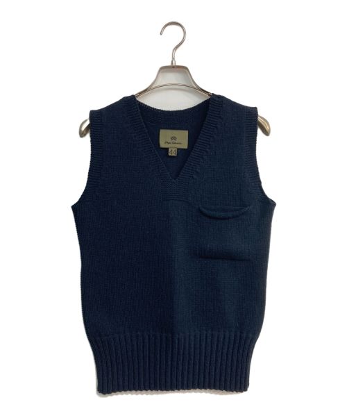 NIGEL CABOURN（ナイジェルケーボン）NIGEL CABOURN (ナイジェルケーボン) IBERICO WOOL VEST　8080040002 ネイビー サイズ:44の古着・服飾アイテム