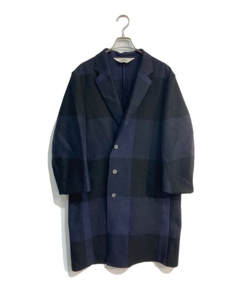 SUNSEA（サンシー）SUNSEA (サンシー) Cut Off Melton Coat　13AW　　SNS-13A36 ネイビー サイズ:II3の古着・服飾アイテム