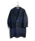 SUNSEA（サンシー）の古着「Cut Off Melton Coat　13AW　　SNS-13A36」｜ネイビー