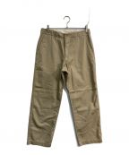 vestiti durevoli×STEVEN ALANヴェスティーティ×スティーブンアラン）の古着「TC TWILL NO TUCK PANTS」｜ベージュ