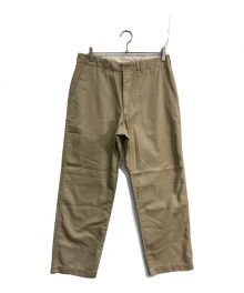 vestiti durevoli×STEVEN ALAN（ヴェスティーティ×スティーブンアラン）の古着「TC TWILL NO TUCK PANTS」｜ベージュ