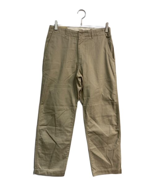 vestiti durevoli（ヴェスティーティ）vestiti durevoli (ヴェスティーティ) STEVEN ALAN (スティーブンアラン) TC TWILL NO TUCK PANTS ベージュ サイズ:46 未使用品の古着・服飾アイテム