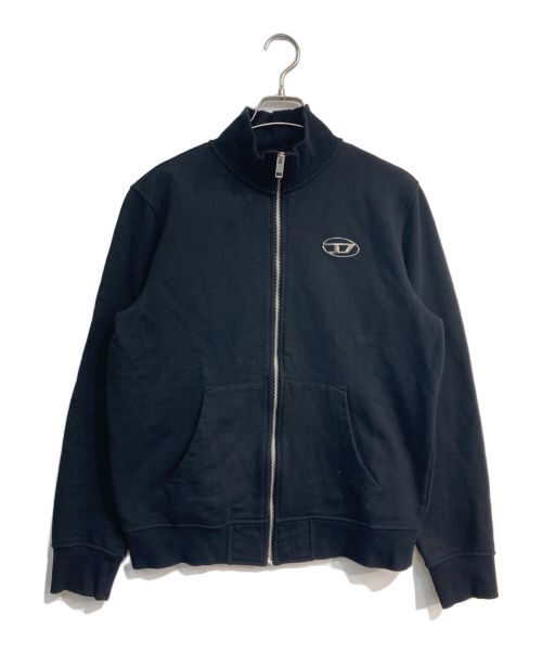 DIESEL（ディーゼル）DIESEL (ディーゼル) ジップアップスウェット　S-GINNI-ZIP-OD　24AW　A11439 ブラック サイズ:Mの古着・服飾アイテム