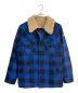 TMT（ティーエムティー）の古着「BUFFALO CHECK BOA RANCH COAT　TJK-F1909」｜ブルー