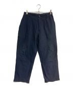 la favolaラ ファーヴォラ）の古着「LINEN EAZY PANTS　23SS　P18-23102」｜ネイビー