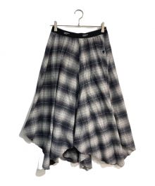 PENDLETON×CONVERSE TOKYO（ペンドルトン×コンバーストウキョウ）の古着「STAR★ CUT FLANNEL CHECKED SKIRT　A2849FS430」｜グレー