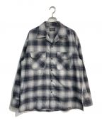 PENDLETON×CONVERSE TOKYOペンドルトン×コンバーストウキョウ）の古着「BACK STAR★ FLANNEL CHECKED SHIRTS　A2849FB429」｜グレー