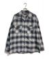 PENDLETON（ペンドルトン）の古着「BACK STAR★ FLANNEL CHECKED SHIRTS　A2849FB429」｜グレー