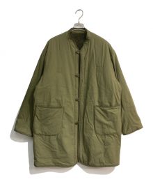 ARMY TWILL（アーミーツイル）の古着「ノーカラーミリタリーリバーシブルコート　AM-21AW4006-JSW-1」｜オリーブ