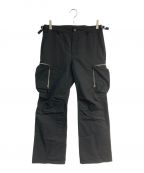 Vaporizeヴェイパライズ）の古着「Cargo Flare Pants　11-24-0295-052」｜ブラック