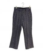 Needlesニードルズ）の古着「Basic Trouser Fancy Tweed HW098」｜ネイビー×グレー