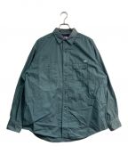 THE NORTHFACE PURPLELABELザ・ノースフェイス パープルレーベル）の古着「Lightweight Twill Big Work Shirt　NT3304N」｜グリーン