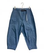 THE NORTHFACE PURPLELABELザ・ノースフェイス パープルレーベル）の古着「Denim Field Wide Cropped Pants　NT5104N」｜ライトインディゴ