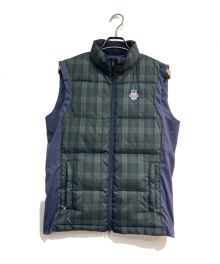 BEAMS GOLF（ビームスゴルフ）の古着「ダウンベスト　84-06-0019-803」｜ネイビー×グリーン