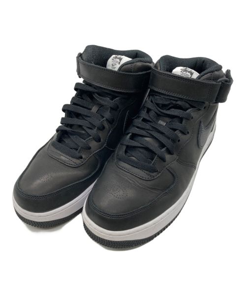 NIKE（ナイキ）NIKE (ナイキ) stussy (ステューシー) AIR FORCE 1 07 MID SP ブラック サイズ:27cmの古着・服飾アイテム