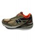 NEW BALANCE (ニューバランス) ローカットスニーカー カーキ×ベージュ サイズ:27cm：16000円