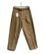 doubletダブレット）の古着「SILK CHINO WIDE TAPERED TROUSERS　21SS　21SS10PT145」｜ベージュ