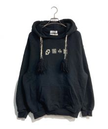 ADISH（アディッシュ）の古着「Wared Lokiya Tassels Hoodie」｜ブラック