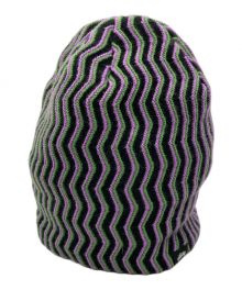 stussy（ステューシー）の古着「crinkle stitch skullcap」｜ブラック×パープル