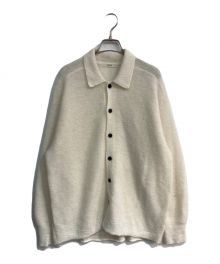 LOHEN（ローヘン）の古着「MOHAIR POLO KNIT　24AW ユニセックス　LH24W-KN074」｜ホワイト