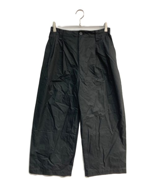 MAISON SPECIAL（メゾンスペシャル）MAISON SPECIAL (メゾンスペシャル) VENTILE Gabardine Tow-Tuck Wide Pants 2タックワイドパンツ　11231461230 ブラック サイズ:00の古着・服飾アイテム