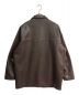 anuke (アンヌーク) Ecoleather Over jacket　24AW　62420103 ブラウン サイズ:36：7000円