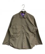 THE NORTHFACE PURPLELABELザ・ノースフェイス パープルレーベル）の古着「Polyester Wool Ripstop Trail Shirt　NP2308N」｜ベージュ