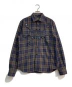 HAPPY99ハッピーナインティナイン）の古着「Angel99 Button Up Flannel Chicks Shirt」｜グリーン