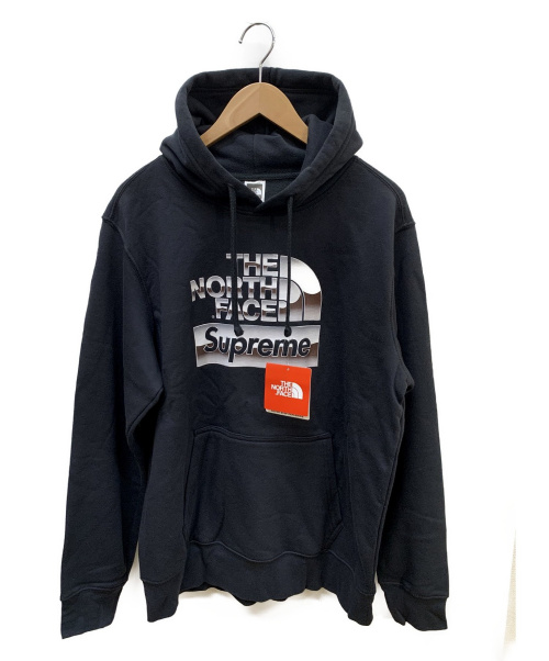 supreme north face metallic hoodie