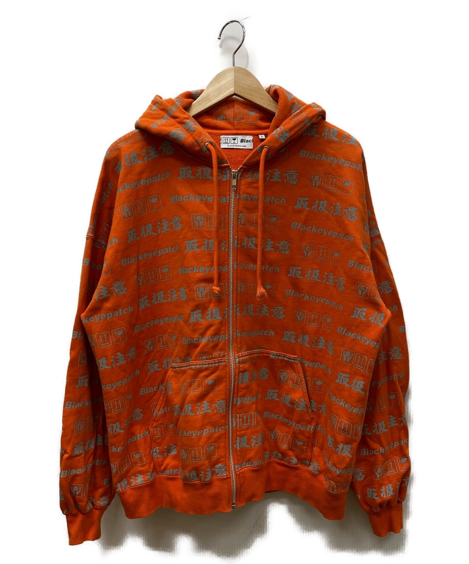 BLACKEYEPATCH (ブラックアイパッチ) Handle care zip hoodie orange オレンジ サイズ:SIZE M