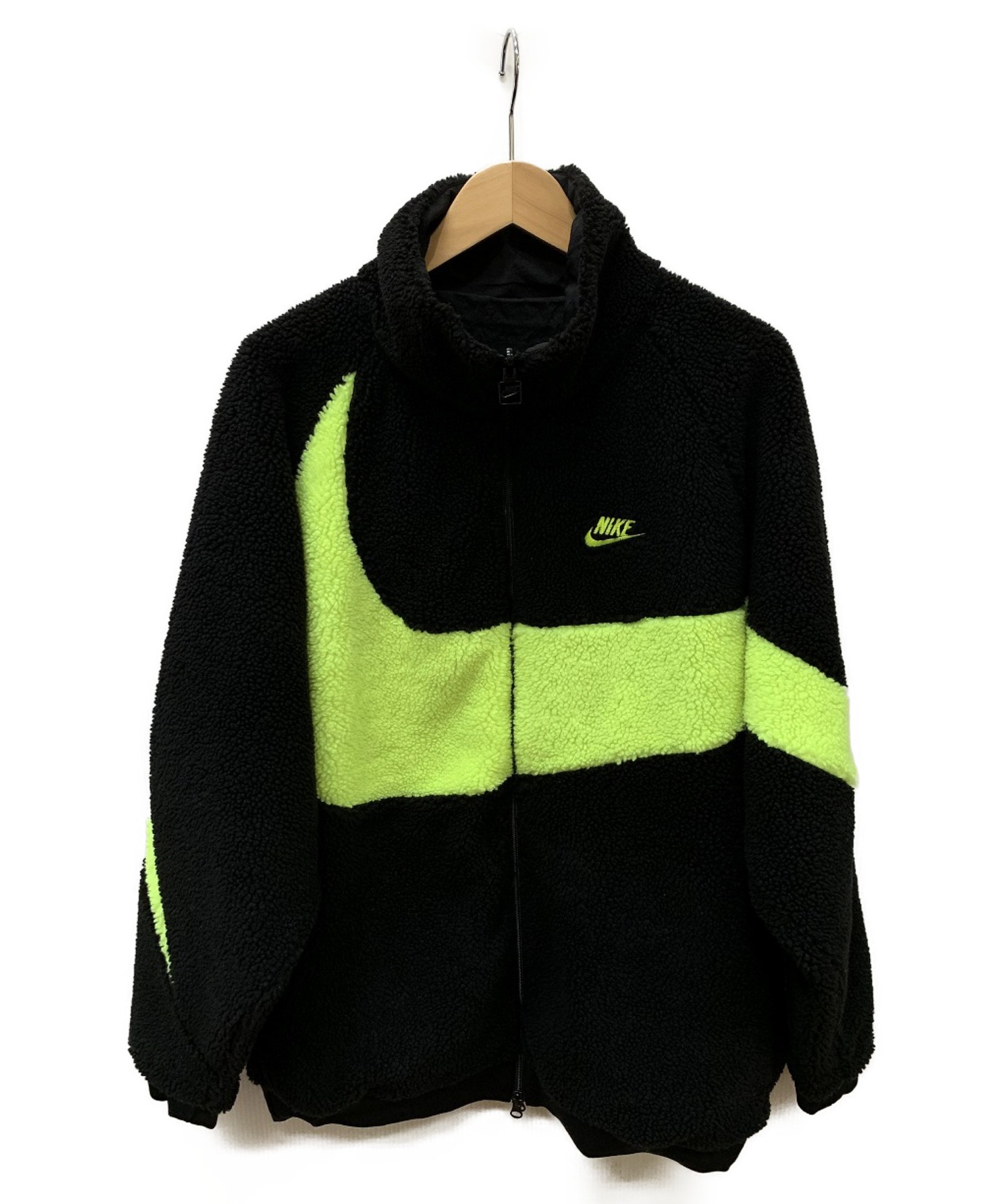 中古 古着通販 Nike ナイキ ボア フリース Vm スウッシュ フルジップ リバー ブラック サイズ Size Xl ブランド 古着通販 トレファク公式 Trefac Fashion