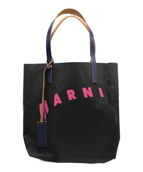 MARNI（マルニ）MARNI (マルニ) セルロースショッピングバッグ ブラックの古着・服飾アイテム