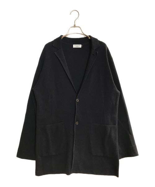 MACALASTAIR（マカラスター）MACALASTAIR (マカラスター) KNIT JACKET/ニットジャケット ネイビー サイズ:４０の古着・服飾アイテム