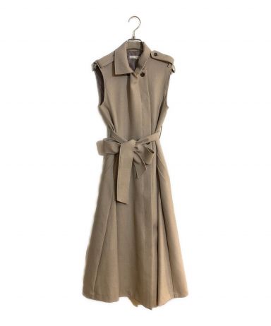 【HOT品質保証】L\'Or ロル　Sleeveless Coat Dress ベージュ ワンピース