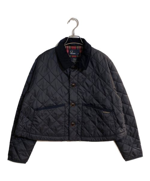 LAVENHAM×FREDPERRY（ラベンハム×フレッドペリー）LAVENHAM×FREDPERRY (ラベンハム×フレッドペリー) QUILTED JACKET/キルテッドジャケット ネイビー サイズ:10号の古着・服飾アイテム