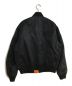 MISTER GENTLEMAN (ミスタージェントルマン) BASIC MA-1 JACKET/ベーシックエムエーワンジャケット ブラック サイズ:SIZE L：12800円