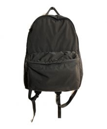 Y's（ワイズ）の古着「MEMORY WEATHER LEATHER COMBI BAGPACK/メモリー ウェザー レザー コンビ バックパック」｜ブラック