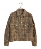 OUR LEGACYアワーレガシー）の古着「SHRUNKEN FRONTIER SHIRT/フランケンフロンティアシャツ」｜ブラウン