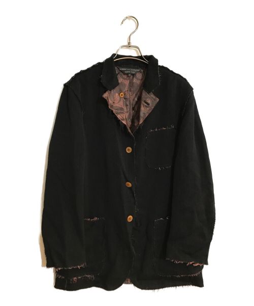 COMME des GARCONS HOMME PLUS（コムデギャルソンオムプリュス）COMME des GARCONS HOMME PLUS (コムデギャルソンオムプリュス) ウールジャケット ブラック サイズ:Sの古着・服飾アイテム