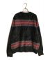 stussy (ステューシー) STRIPE SHAGGY CARDIGAN/ストライプ シャギー カーディガン ブラック サイズ:L：22800円